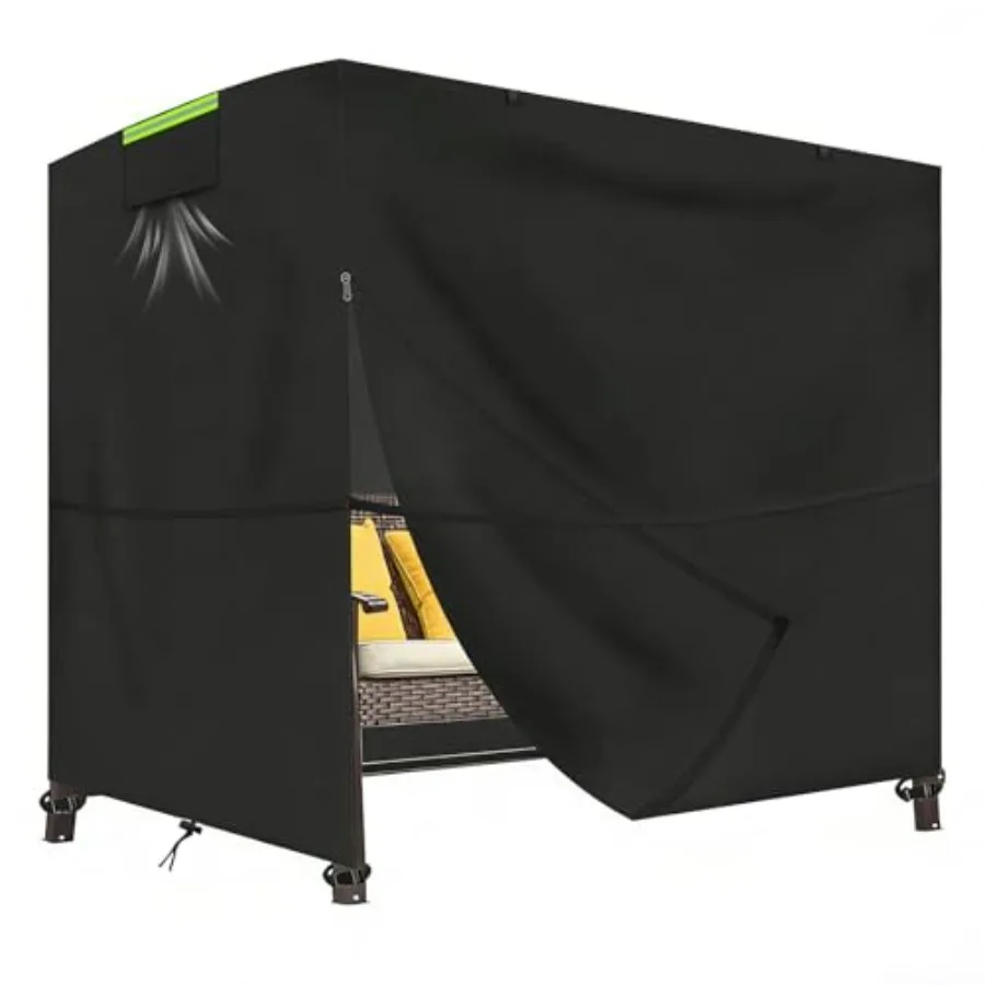 Outdoor Swing Cover for 3 Seater Patio Swing Heavy Duty 600D Waterproof Oxford Fabric Porch Swing Canopy Replacement UV Resista
Outdoor Swing Cover for 3 Seater Patio Swing Heavy Duty 600D Waterproof Oxford Fabric Porch Swing Canopy Replacement UV Resista