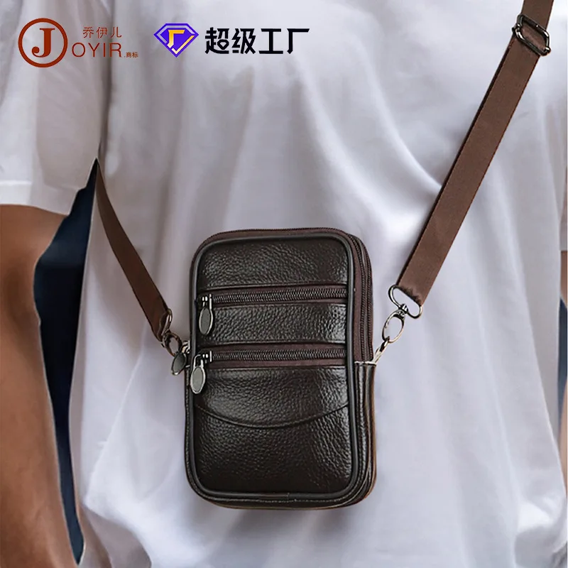 Leather Crossbody Shoulder Mini Vertical Mobile Phone Bag Men's Multifunctional Casual Wear Belt Waist Bag Fashion Accessories H
Leather Crossbody Shoulder Mini Vertical Mobile Phone Bag Men's Multifunctional Casual Wear Belt Waist Bag Fashion Accessories H