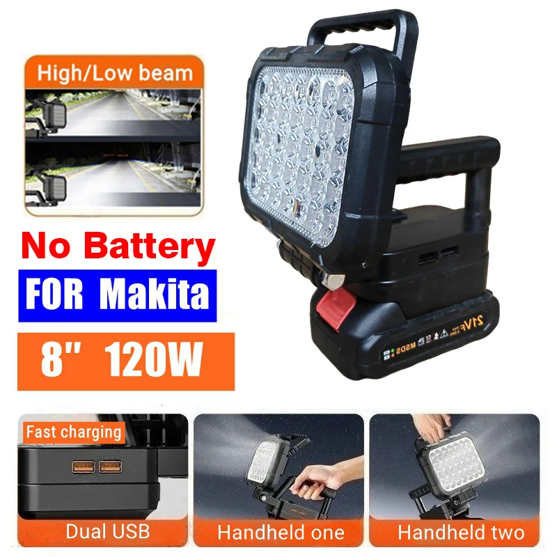 Светодиодный рабочий фонарь 3/4/5/8 дюймов для аккумуляторов Makita Dewalt 18В, беспроводной, для кемпинга и экстренных ситуаций, с двумя USB-портами и ручкой
Светодиодный рабочий фонарь 3/4/5/8 дюймов для аккумуляторов Makita Dewalt 18В, беспроводной, для кемпинга и экстренных ситуаций, с двумя USB-портами и ручкой