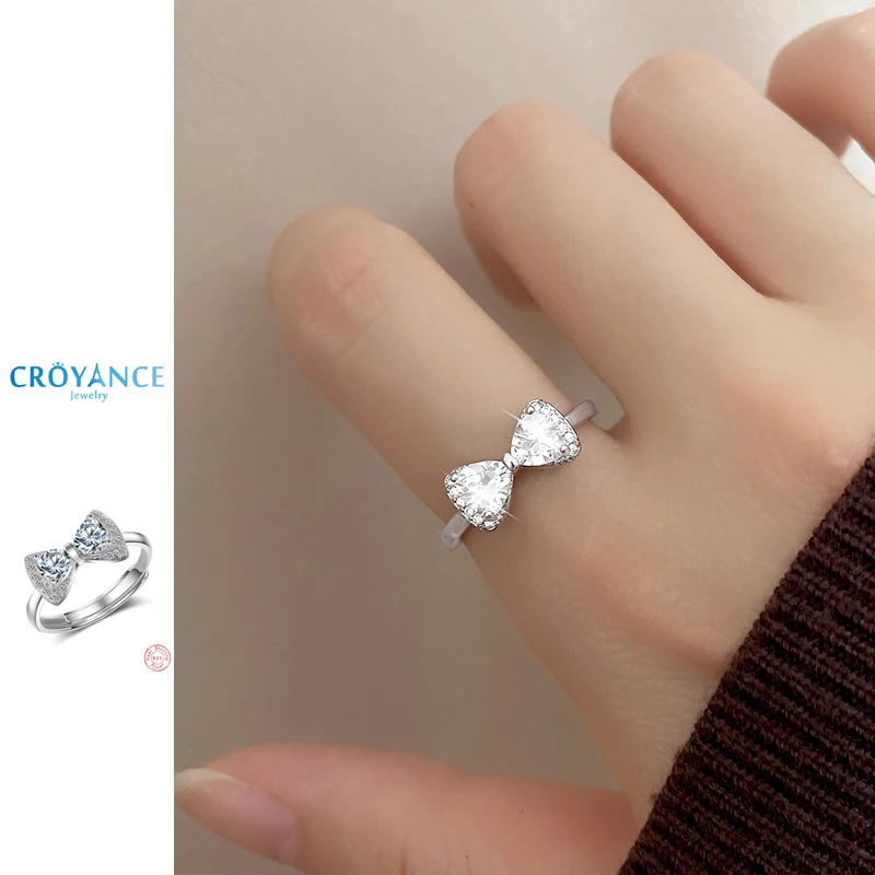 925 Sterling Silver Jewelry Fine Bowknot AAA Cubic Zirconia Adjustable Rings Women Wedding Gift Fashion CZ Resizable Finger Ring
925 Sterling Silver Jewelry Fine Bowknot AAA Cubic Zirconia Adjustable Rings Women Wedding Gift Fashion CZ Resizable Finger Ring