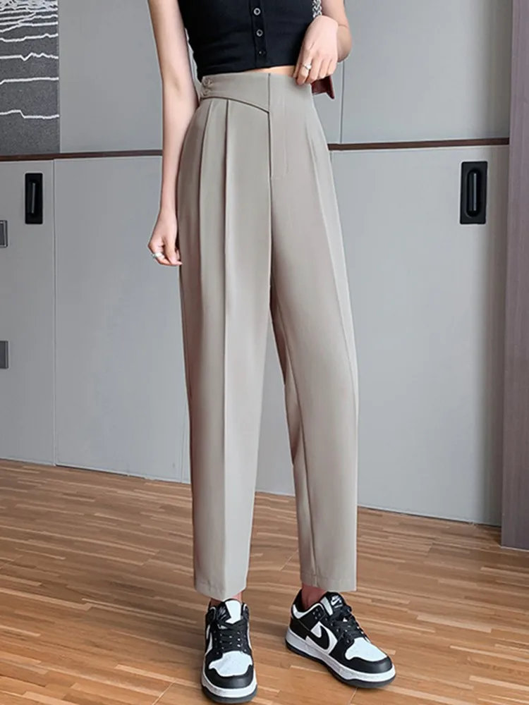 `Women Summer Casual Pants New Arrival 2022 Korean Style Streetwear All-match High Waist Female Ankle-length Pencil Pants W1138
`Women Summer Casual Pants New Arrival 2022 Korean Style Streetwear All-match High Waist Female Ankle-length Pencil Pants W1138