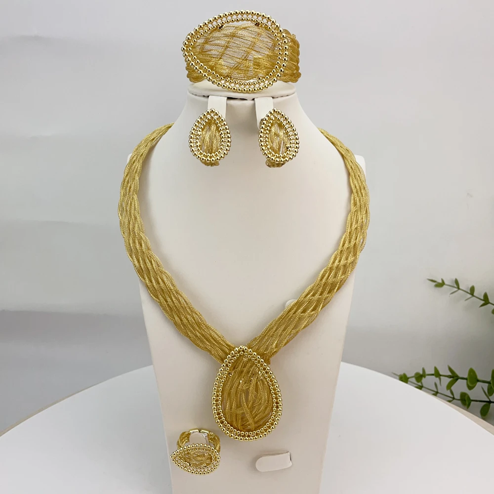 Latest Brazilian Exquisite Handmade Beautiful Necklace Wedding Party Accessories Fashion Women Jewelry Set FHK28087
Latest Brazilian Exquisite Handmade Beautiful Necklace Wedding Party Accessories Fashion Women Jewelry Set FHK28087