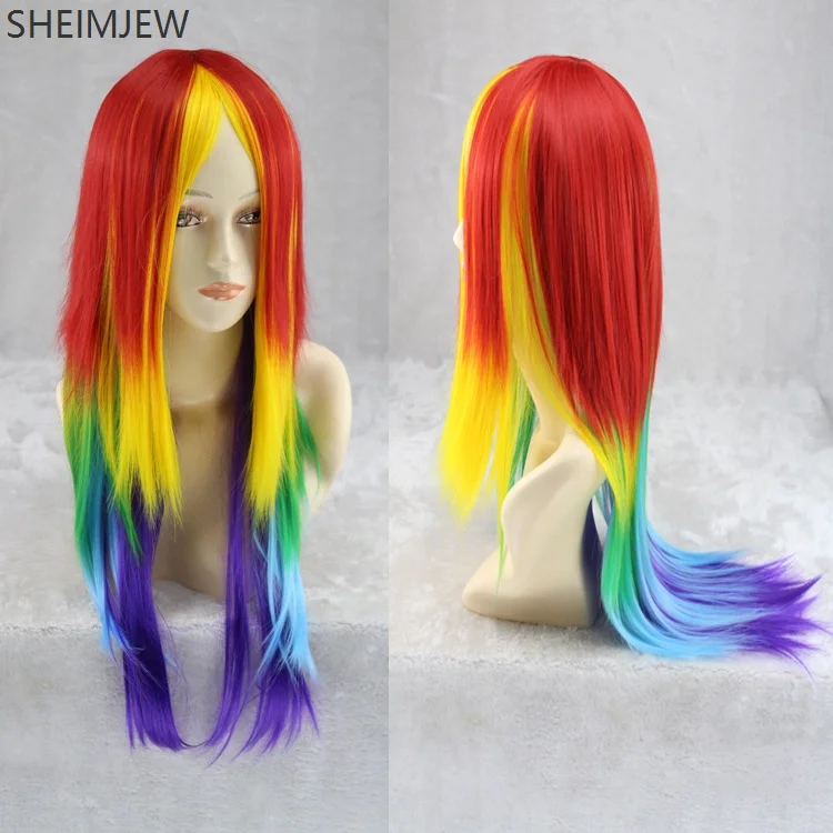 Women's Multi-color Wig Gradient Color Middle Part Straight Hair Cosplay Color Wig Long Rainbow Straight Hair Carnival Party Wig
Women's Multi-color Wig Gradient Color Middle Part Straight Hair Cosplay Color Wig Long Rainbow Straight Hair Carnival Party Wig