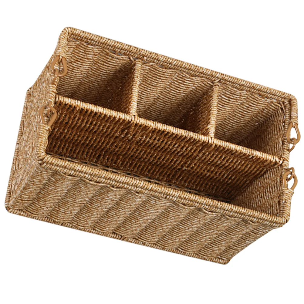 Tool Basket Storage Baskets Bins Desktop Imitation Rattan Woven Wrought Iron 4-compartment Decorative
Tool Basket Storage Baskets Bins Desktop Imitation Rattan Woven Wrought Iron 4-compartment Decorative
