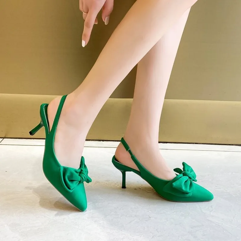Comfort Shoes for Women Sandals Stiletto Heels bow tie Summer Suit Female Purple Large Size New Girls Low Pointed High Black Big
Comfort Shoes for Women Sandals Stiletto Heels bow tie Summer Suit Female Purple Large Size New Girls Low Pointed High Black Big