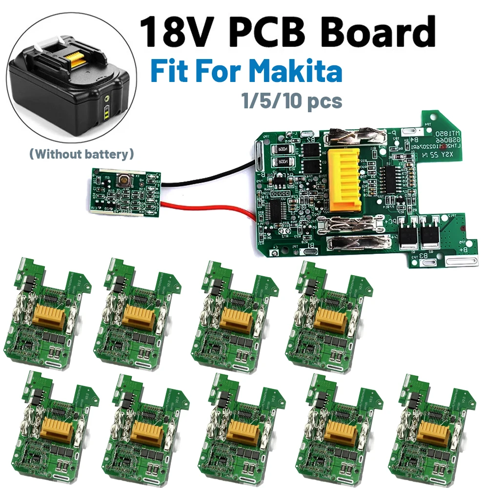 Power Tool Li-ion Battery BMS PCB Charging Protection Board For Makita 18V BL1815 BL1860 LXT400 BL1850 Protection Plate
Power Tool Li-ion Battery BMS PCB Charging Protection Board For Makita 18V BL1815 BL1860 LXT400 BL1850 Protection Plate