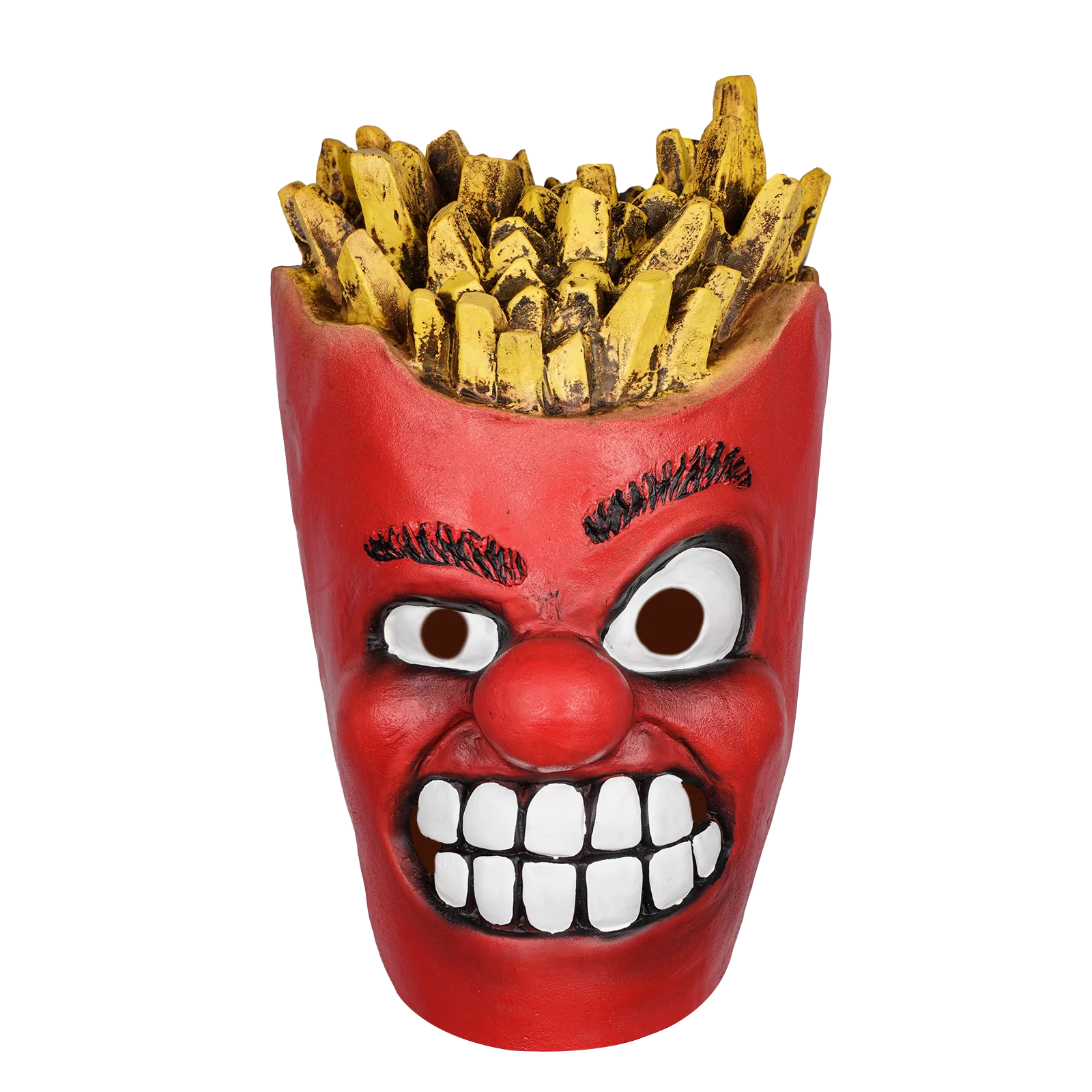 Angry French Fries Latex Mask, Novelty Food Headgear for Halloween Cosplay, Masquerade Party, Bar Haunted House Prank Prop
Angry French Fries Latex Mask, Novelty Food Headgear for Halloween Cosplay, Masquerade Party, Bar Haunted House Prank Prop