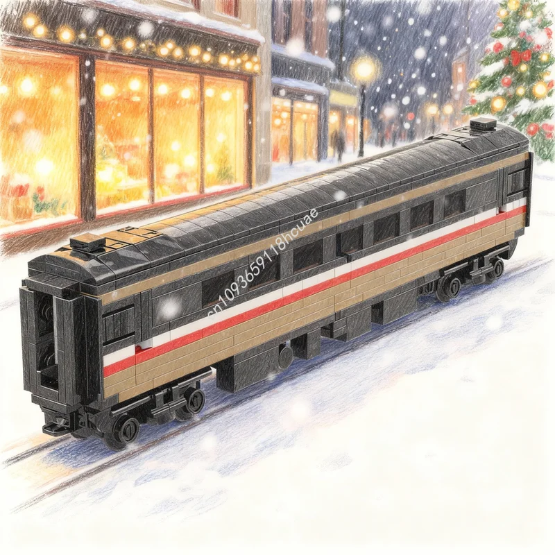 365 деталей MOC Creator 4 Wide BR Carriage Intercity Livery, конструктор, строительные блоки, рождественский подарок, игрушка, кирпичики
365 деталей MOC Creator 4 Wide BR Carriage Intercity Livery, конструктор, строительные блоки, рождественский подарок, игрушка, кирпичики