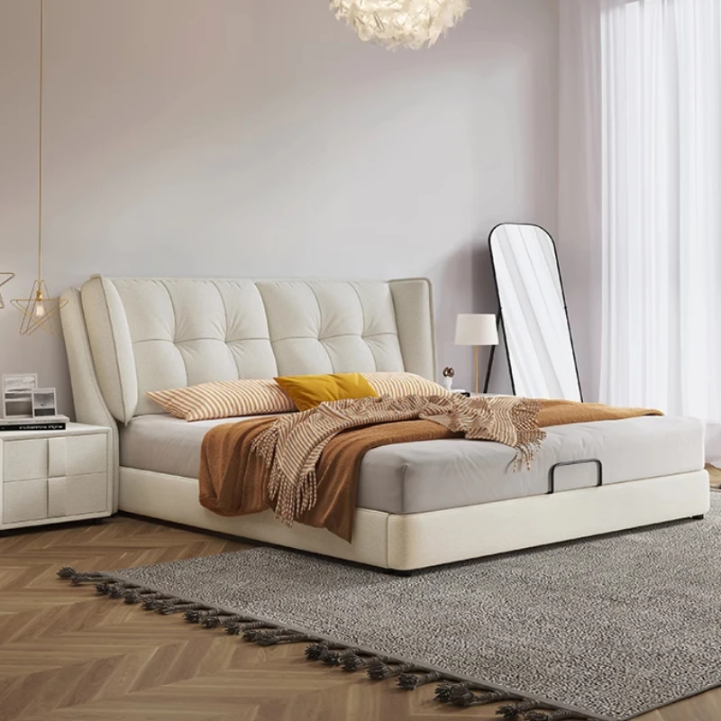 Unique Aesthetics Bed Light Luxury Modern Simple Designer Cream Wind Bed Light Luxury Fashion Romantic Fashion Home Furniture
Unique Aesthetics Bed Light Luxury Modern Simple Designer Cream Wind Bed Light Luxury Fashion Romantic Fashion Home Furniture