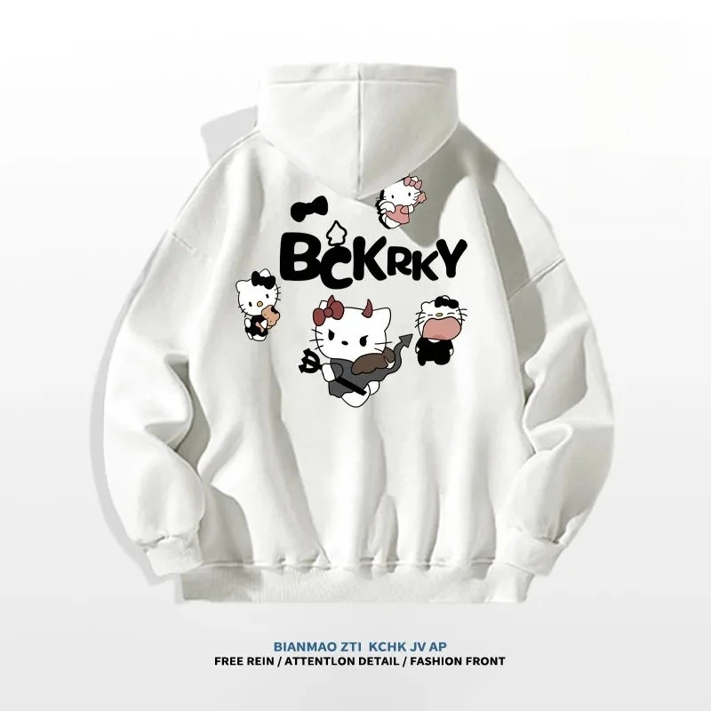 Cartoon Kitty hooded sweatshirt for women in autumn and winter, Japanese school style, casual and versatile loose jacket
Cartoon Kitty hooded sweatshirt for women in autumn and winter, Japanese school style, casual and versatile loose jacket
