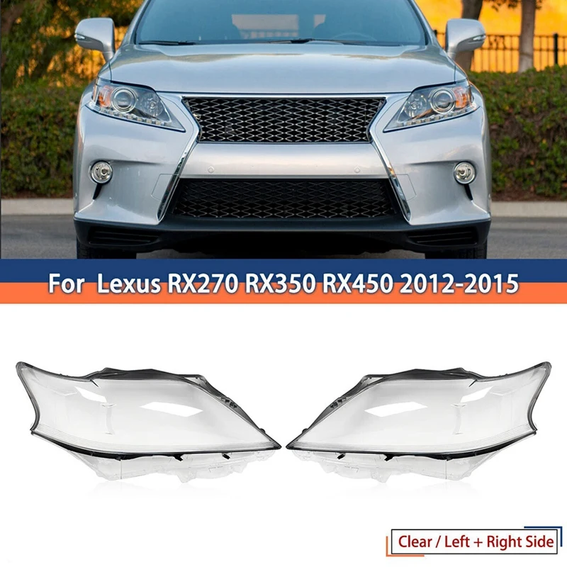1 Pair Car Headlight Lens Cover Headlight Shade Shell Lens Lampshade For Lexus RX270 RX350 RX450H 2012-2015 Replacement Parts
1 Pair Car Headlight Lens Cover Headlight Shade Shell Lens Lampshade For Lexus RX270 RX350 RX450H 2012-2015 Replacement Parts