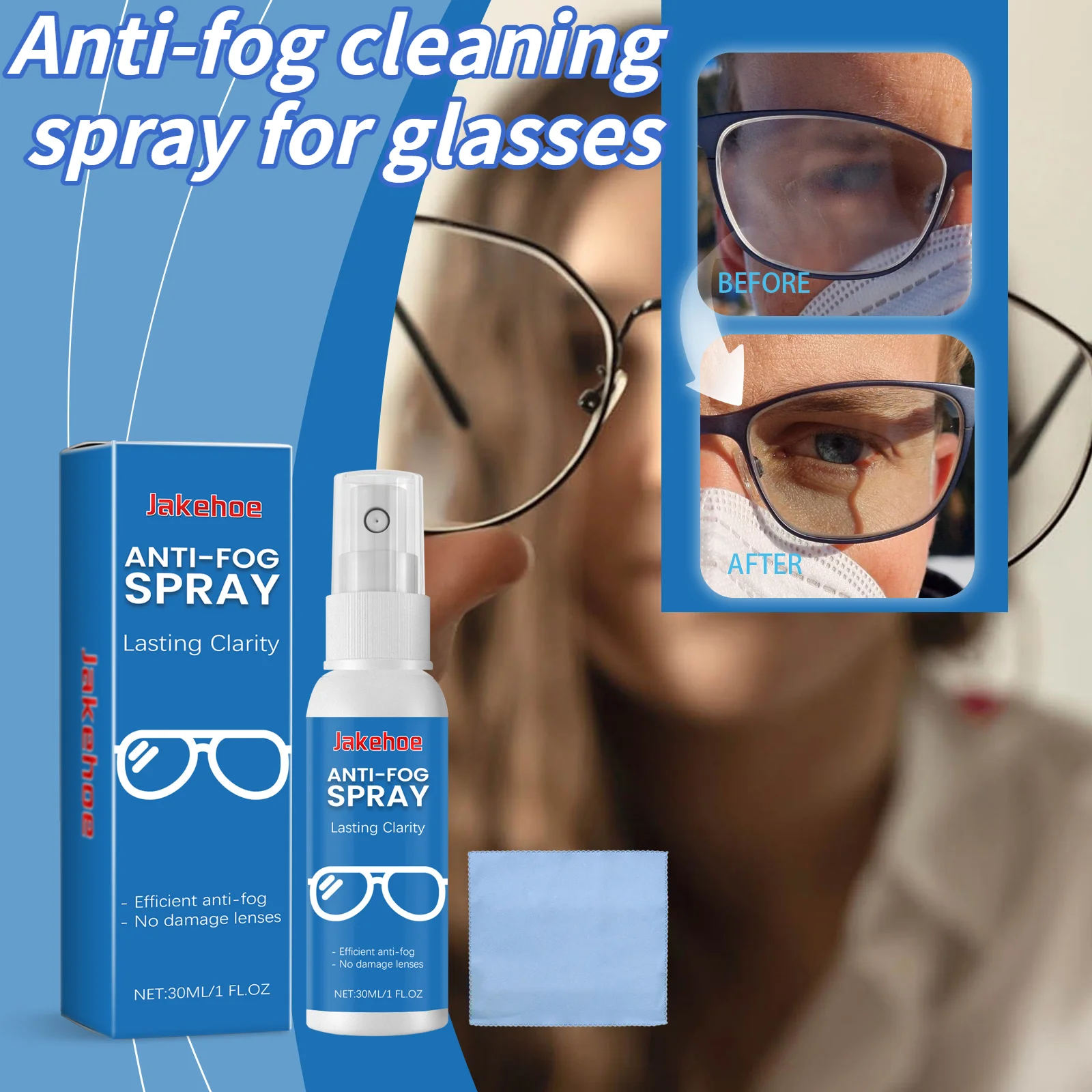 Eyeglass Anti-Fog Cleaning Spray Long-Lasting Anti-Fog & Cleaning Spray For Eyeglasses Providing Clear Vision & Lens Maintenance
Eyeglass Anti-Fog Cleaning Spray Long-Lasting Anti-Fog & Cleaning Spray For Eyeglasses Providing Clear Vision & Lens Maintenance