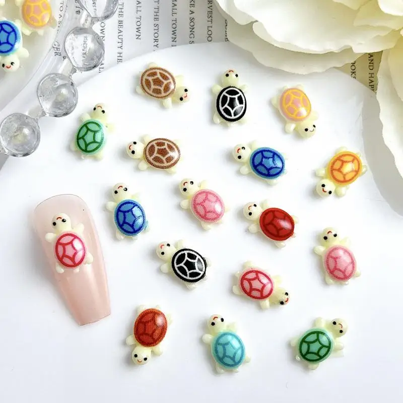 3D Solid Color Mini Turtle Nail Charms Cute Cartoon Luminous Turtle Resin Nail Art Accessories DIY Phone Case Nails Decorations
3D Solid Color Mini Turtle Nail Charms Cute Cartoon Luminous Turtle Resin Nail Art Accessories DIY Phone Case Nails Decorations