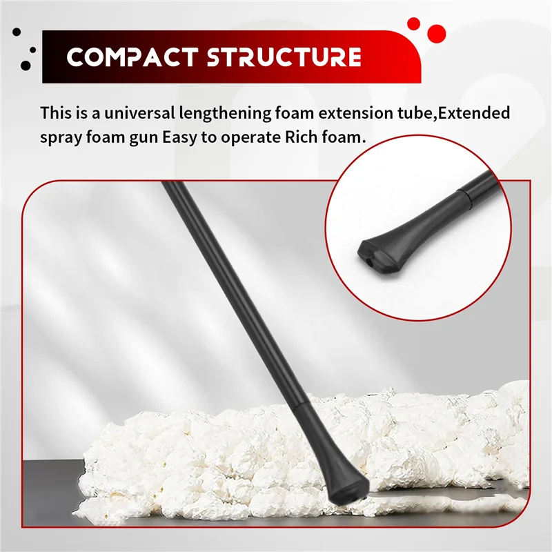 The New 3Pcs Of 34Cm Black Aluminum Foam-Gun Extension Tubes For Uniform Glue Application
The New 3Pcs Of 34Cm Black Aluminum Foam-Gun Extension Tubes For Uniform Glue Application