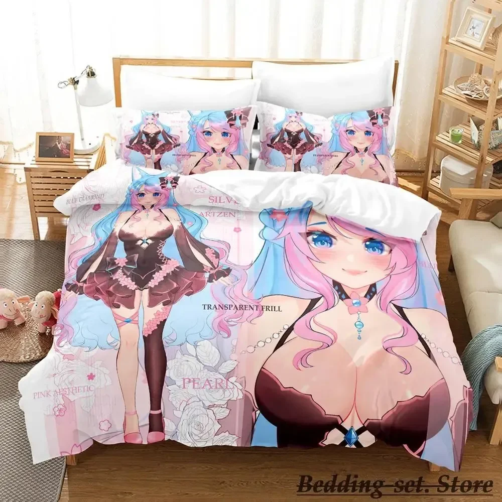 Sexy Girls Silvervale VTuber Bedding Set Single Twin Full Queen King Size Bed Set Adult Kid Bedroom Duvetcover Sets Anime Kawaii
Sexy Girls Silvervale VTuber Bedding Set Single Twin Full Queen King Size Bed Set Adult Kid Bedroom Duvetcover Sets Anime Kawaii