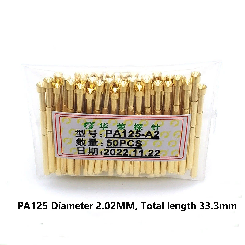 100pcs Test probe P125 Series PA125 Test Pins 2.02mm Tip 33.33mm Length Spring Loaded Probes for PCB ICT Test pogo pinpcs
100pcs Test probe P125 Series PA125 Test Pins 2.02mm Tip 33.33mm Length Spring Loaded Probes for PCB ICT Test pogo pinpcs