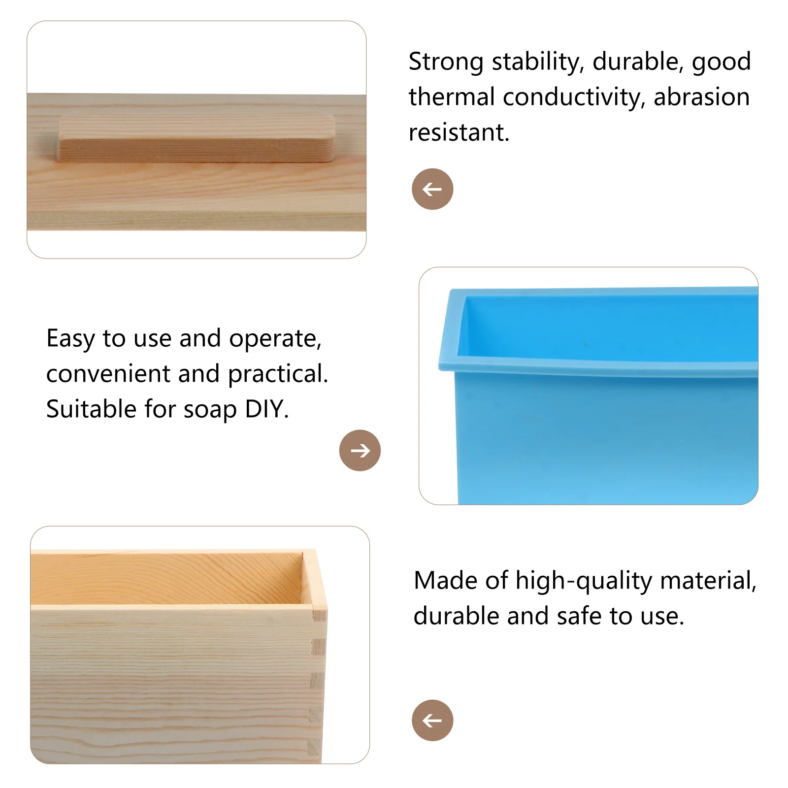 Многоразовый набор деревянных коробок для мыла, многофункциональная прочная литейная форма для изготовления мыла своими руками, декоративная деревянная коробка для форм, практичная, безопасная для
Многоразовый набор деревянных коробок для мыла, многофункциональная прочная литейная форма для изготовления мыла своими руками, декоративная деревянная коробка для форм, практичная, безопасная для