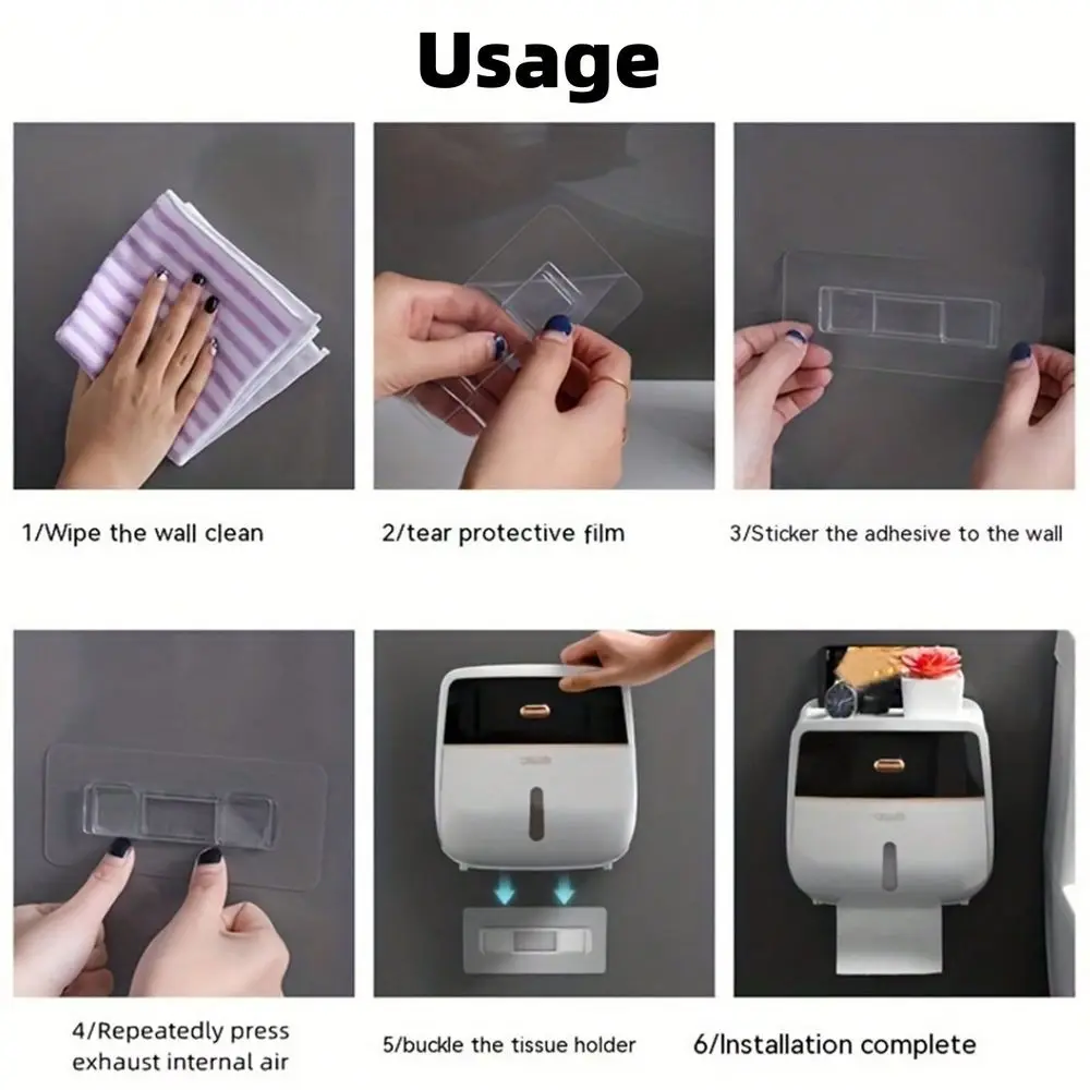 Large Capacity DoubleLayer Toilet Paper Holder Wall Mount, NoDrill Installation, Waterproof Tissue Storage Box For Bathroom Org
Large Capacity DoubleLayer Toilet Paper Holder Wall Mount, NoDrill Installation, Waterproof Tissue Storage Box For Bathroom Org