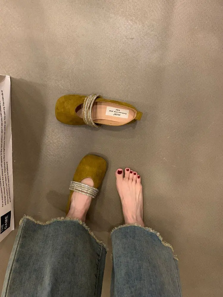 2026 New Arrival Ballet Mary Jane Shoes Women Rhinestone Square Toe Flat Low Cut Versatile Gentle Spring Autumn
2026 New Arrival Ballet Mary Jane Shoes Women Rhinestone Square Toe Flat Low Cut Versatile Gentle Spring Autumn