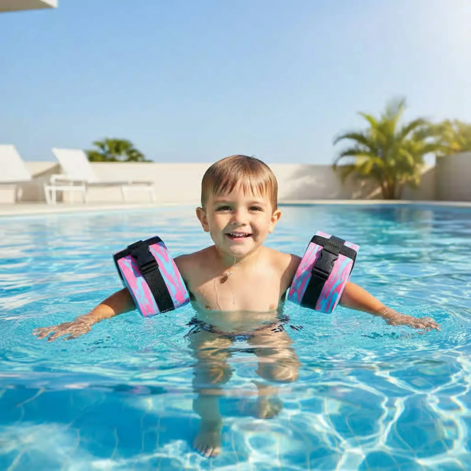 2 Pieces EVA Swim Arm Cuff Strong Buoyancy Foam Arm Buoyancy Aid Cuff Swim Training Cuff Lightweight Adjustable Fit for Children
2 Pieces EVA Swim Arm Cuff Strong Buoyancy Foam Arm Buoyancy Aid Cuff Swim Training Cuff Lightweight Adjustable Fit for Children