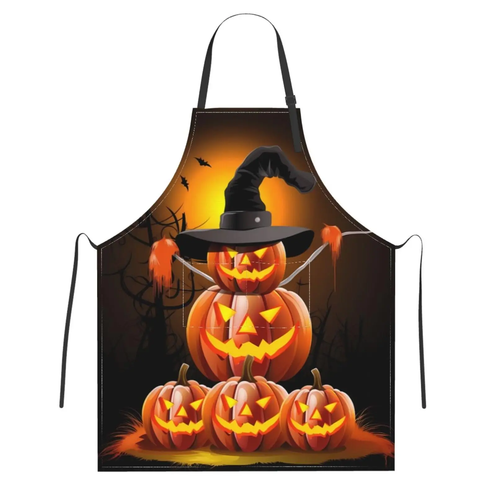 Funny Pumpkins Adjustable Apron with Pockets Halloween Night Chef Bib for Kitchen Cooking Painting Garden
Funny Pumpkins Adjustable Apron with Pockets Halloween Night Chef Bib for Kitchen Cooking Painting Garden