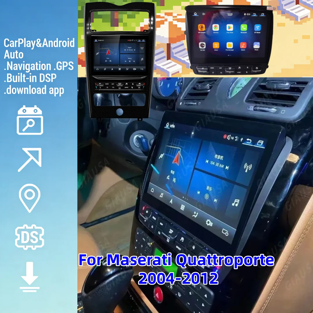 mz Car Radio For Maserati Quattroporte 2004-2012 Android GPS Automotive Multimedia Auto Radio Stereo Receiver Head Unit BT5.0 4G
mz Car Radio For Maserati Quattroporte 2004-2012 Android GPS Automotive Multimedia Auto Radio Stereo Receiver Head Unit BT5.0 4G