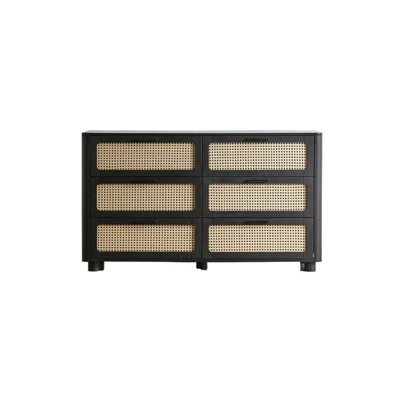 French solid wood six-chest cabinet retro rattan storage cabinet wabi sandy wind small apartment household entrance drawe
French solid wood six-chest cabinet retro rattan storage cabinet wabi sandy wind small apartment household entrance drawe