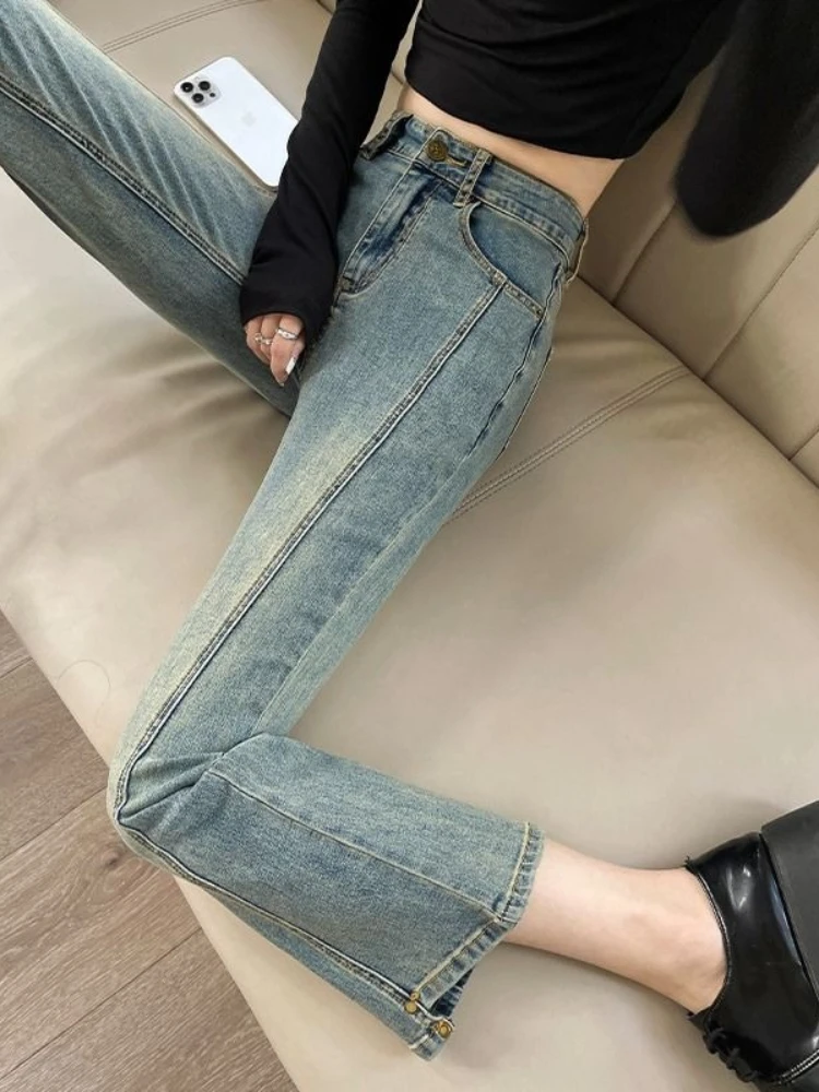 Women's 2026 New High Waist Bootcut Jeans Slim Fit Ankle Length Denim Pants for Petite Women Spring Summer Casual Streetwear
Women's 2026 New High Waist Bootcut Jeans Slim Fit Ankle Length Denim Pants for Petite Women Spring Summer Casual Streetwear