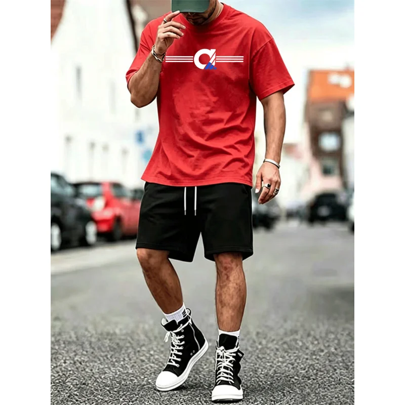 Men's Geometric Line Graphic Print T-Shirt and Shorts Set Casual Mesh 2-Piece Streetwear Outfit
Men's Geometric Line Graphic Print T-Shirt and Shorts Set Casual Mesh 2-Piece Streetwear Outfit