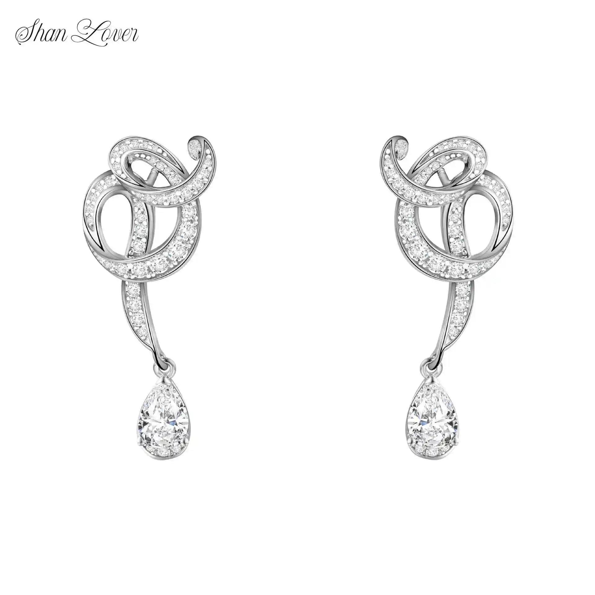 ShanLover Brand Twombly Musical Notes Design Water Drop Gemstone Earrings 925 Sterling Silver Jewelry Pendant Earrings For Women
ShanLover Brand Twombly Musical Notes Design Water Drop Gemstone Earrings 925 Sterling Silver Jewelry Pendant Earrings For Women