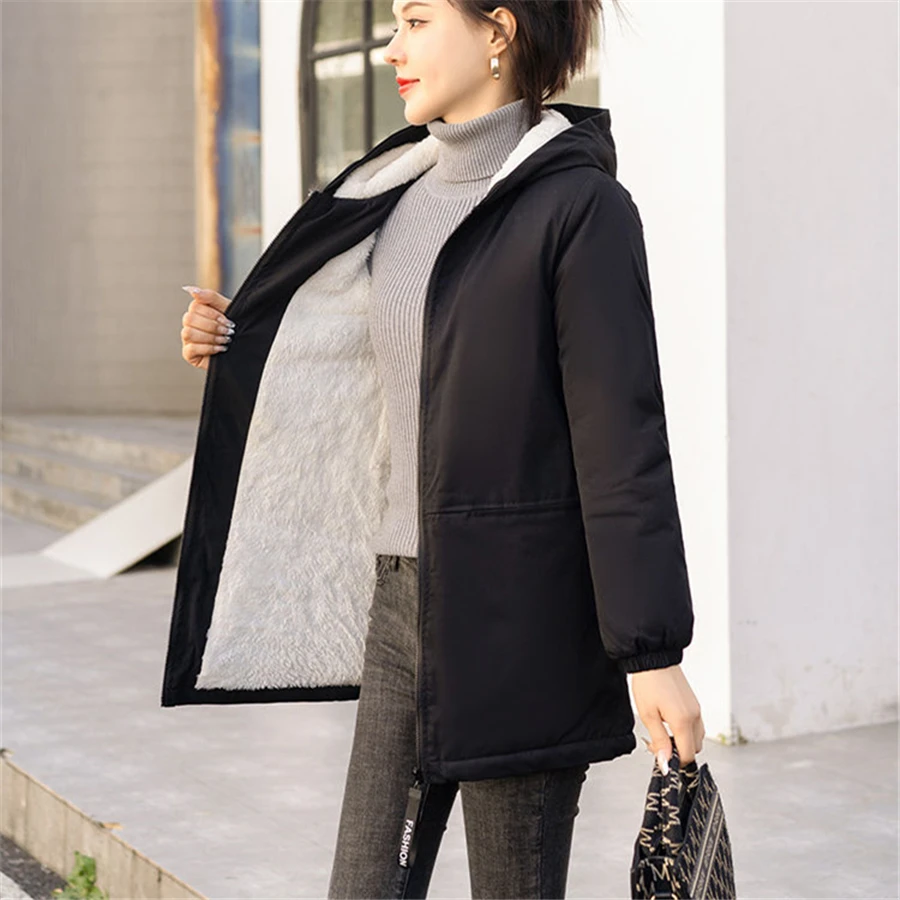 Warm Thick Winter Jacket Cotton Padded Thicken Fleece Coat Women Parkas Overcoat Snow Wear Windbreaker Loose Jackets
Warm Thick Winter Jacket Cotton Padded Thicken Fleece Coat Women Parkas Overcoat Snow Wear Windbreaker Loose Jackets