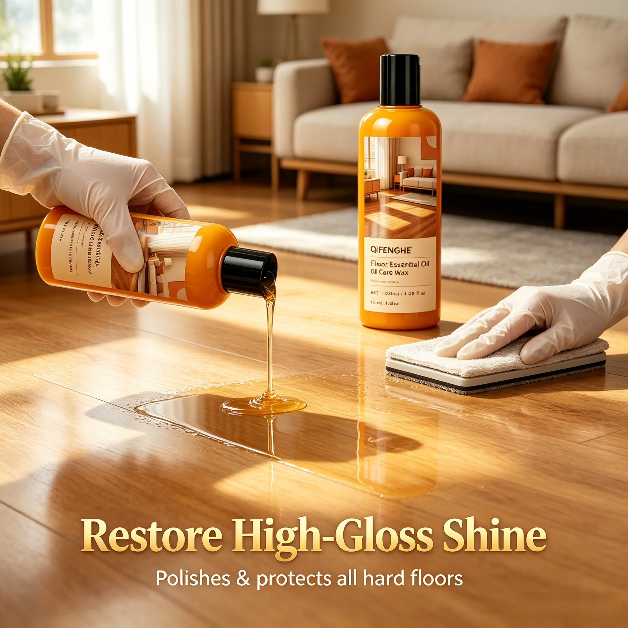Floor Care Wax 120ml, Wood Floor Polishing & Nourishing Agent, Restores Gloss for Hardwood & Laminate Floors
Floor Care Wax 120ml, Wood Floor Polishing & Nourishing Agent, Restores Gloss for Hardwood & Laminate Floors
