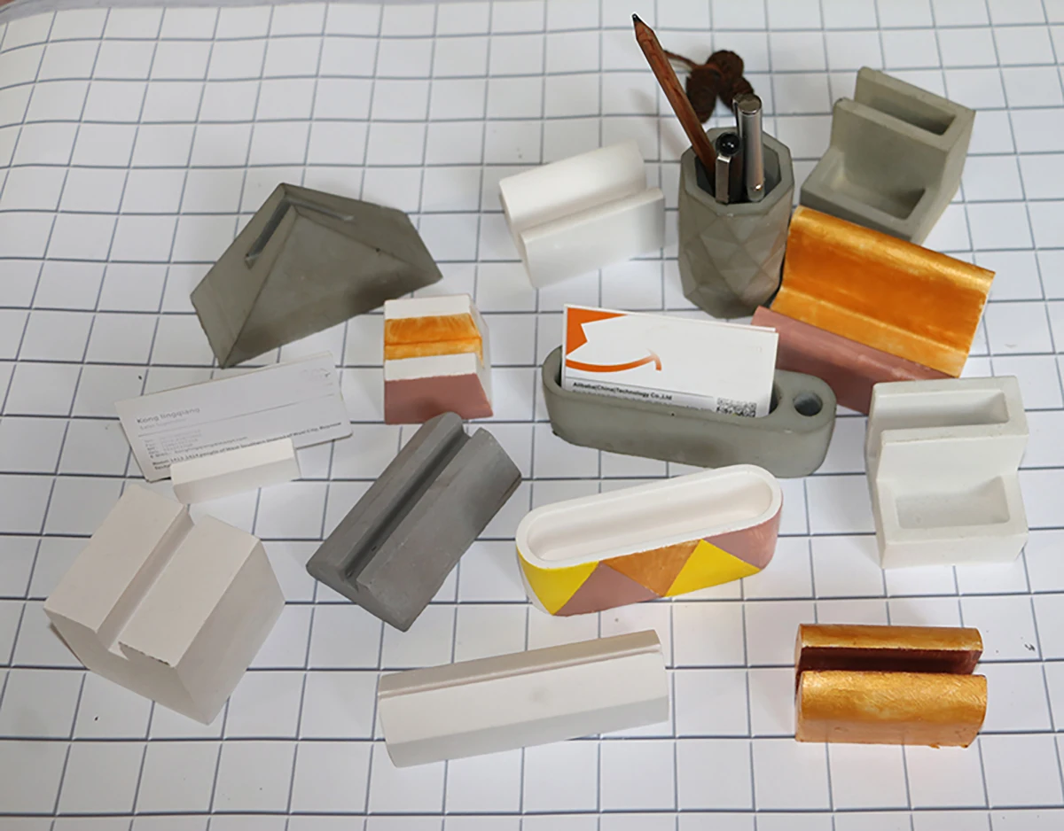 Concrete Cement Silicone Mold for business Card clip Pen Holder Gypsum handicraft moulds
Concrete Cement Silicone Mold for business Card clip Pen Holder Gypsum handicraft moulds