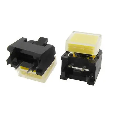 Yellow Cap Momentary Push Button Tact Switch Right Angle 12 x 12mm x 9mm
Yellow Cap Momentary Push Button Tact Switch Right Angle 12 x 12mm x 9mm