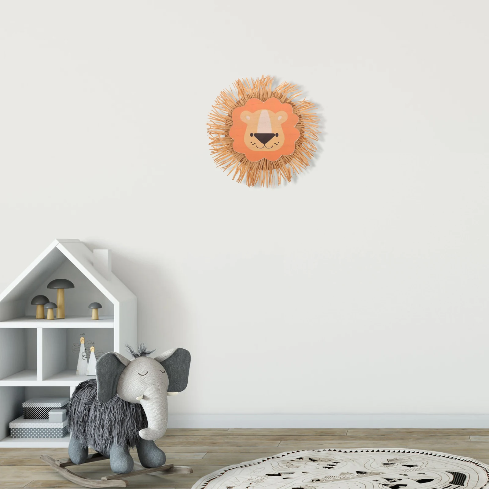 Lion Head Decoration Pendant Raffia Wall Woven Ornament Home Decorations Room Decorative Craft Ornaments Hangings
Lion Head Decoration Pendant Raffia Wall Woven Ornament Home Decorations Room Decorative Craft Ornaments Hangings