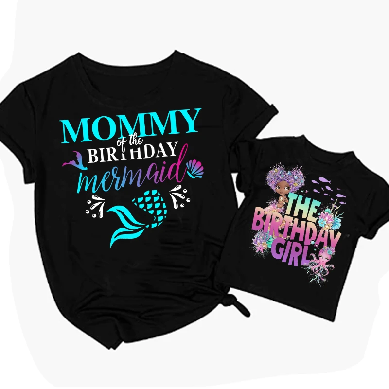 Birthday Shirt for Family Girl T Shirt Mermaid DAD Sister Kids Girls Clothing Children Clothes Matching Mother Daughter Clothes
Birthday Shirt for Family Girl T Shirt Mermaid DAD Sister Kids Girls Clothing Children Clothes Matching Mother Daughter Clothes