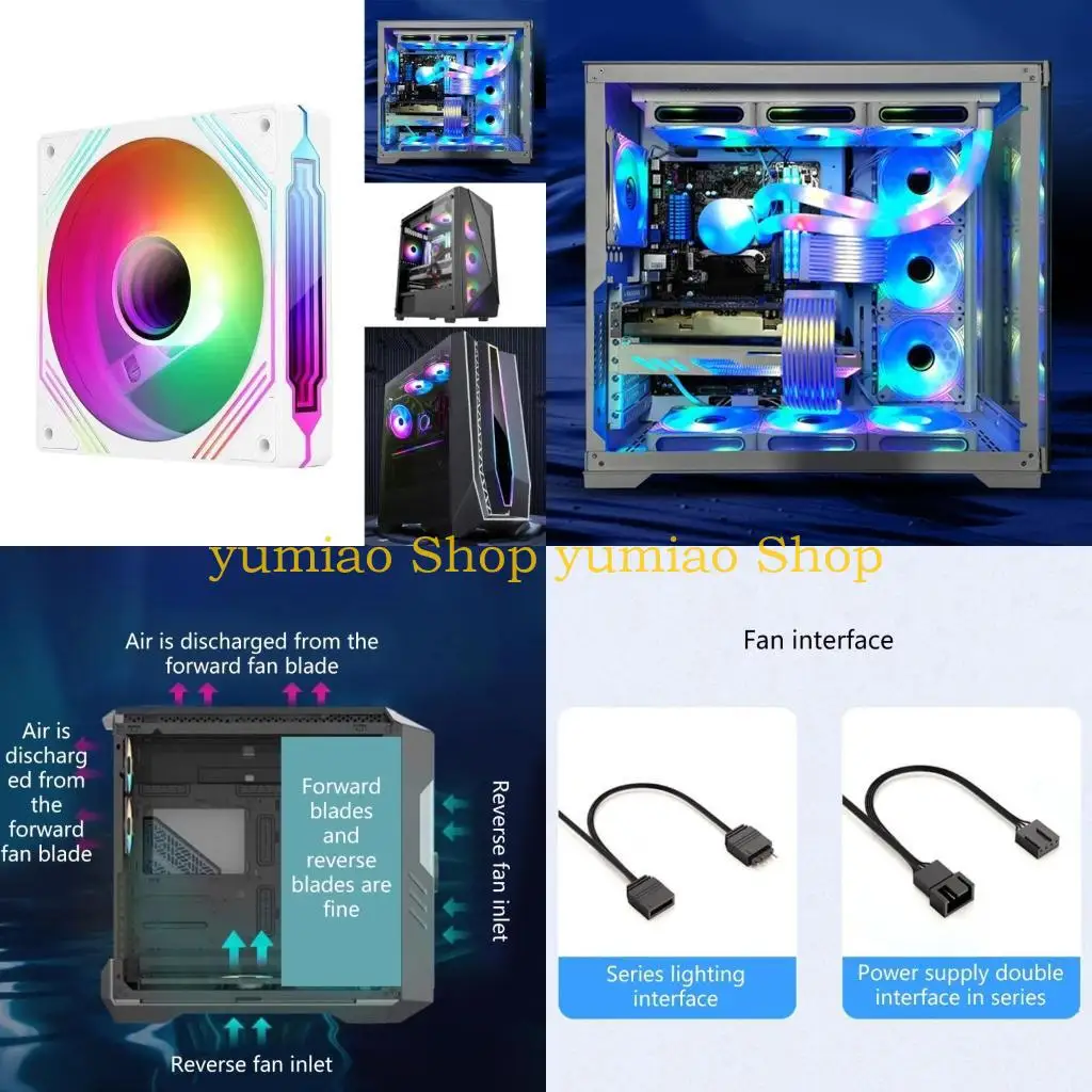 587B ARGB 140mm PWM Case Fans with Reverse AirFlows 5V 3Pin Addressable for Gaming PC
587B ARGB 140mm PWM Case Fans with Reverse AirFlows 5V 3Pin Addressable for Gaming PC