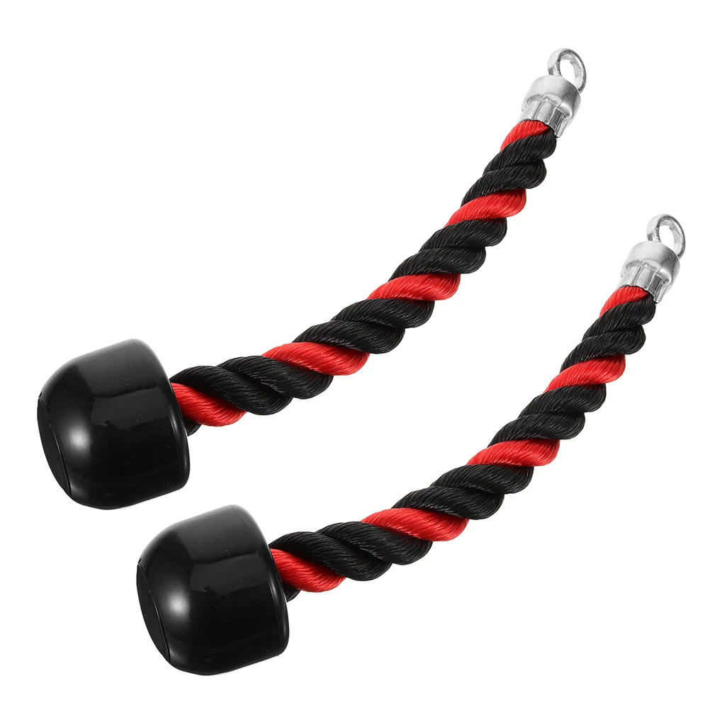 2pcs Tricep Rope Pull Down Handle Braided Nylon Cable Attachment Gym Home Fitness Supplies Red Black Color Adjustable
2pcs Tricep Rope Pull Down Handle Braided Nylon Cable Attachment Gym Home Fitness Supplies Red Black Color Adjustable