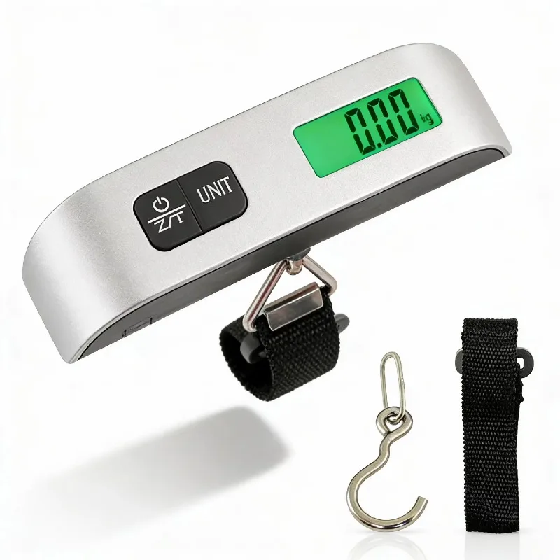 Travel Luggage Scale 50kg Digital Hanging Suitcase Weight Scale Portable Handheld Scale with Backlit LCD Display
Travel Luggage Scale 50kg Digital Hanging Suitcase Weight Scale Portable Handheld Scale with Backlit LCD Display