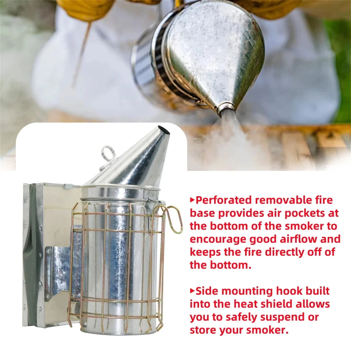 Stainless Smoke Sprayer Bee Smoker Apiculture Beekeeper Dedicated Smoked Bee Beekeeping Equipment Apiculture Beekeeping Tool
Stainless Smoke Sprayer Bee Smoker Apiculture Beekeeper Dedicated Smoked Bee Beekeeping Equipment Apiculture Beekeeping Tool