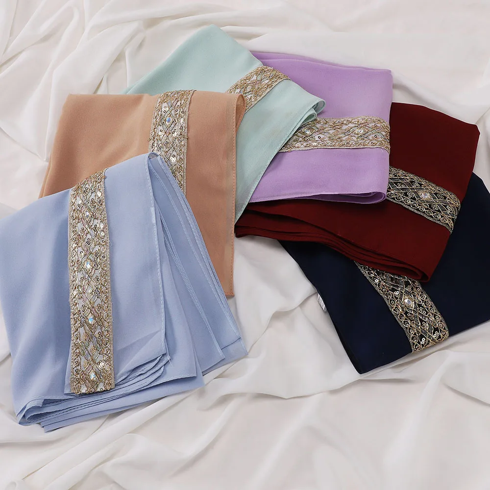 Модный шифоновый шарф с блестками и жемчугом, шаль, женский мусульманский хиджаб, банданы, повязка на голову, Bufanda, платок, Turbante Mujer
Модный шифоновый шарф с блестками и жемчугом, шаль, женский мусульманский хиджаб, банданы, повязка на голову, Bufanda, платок, Turbante Mujer