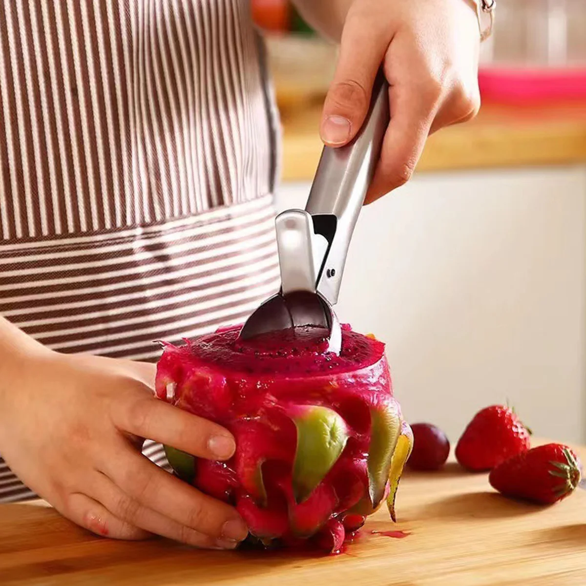 Stainless steel ice cream spoon fruit baller ice cream spoon ice cream spoon snowball baller creative dessert spoon
Stainless steel ice cream spoon fruit baller ice cream spoon ice cream spoon snowball baller creative dessert spoon