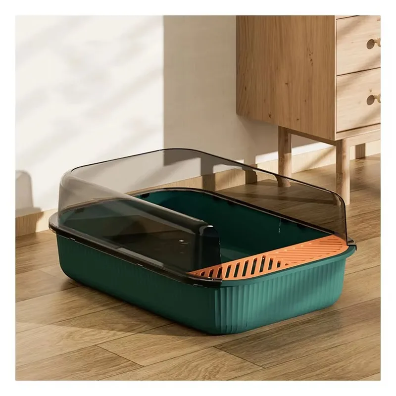 Factory Wholesale Large Plastic Cat Litter Box With Scoop Spacious Cat Toilet Box Cleaning Product Manufacturer
Factory Wholesale Large Plastic Cat Litter Box With Scoop Spacious Cat Toilet Box Cleaning Product Manufacturer