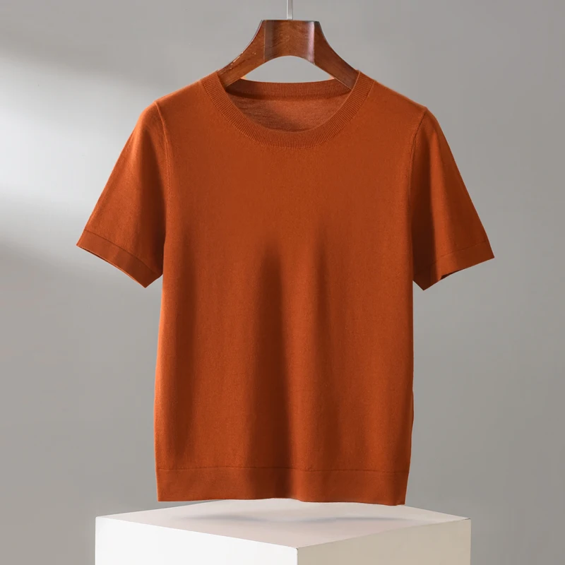 100% cashmere men's sweater casual solid knitted pullover short sleeved round neck Tees basic Blouse large loose Jumper T-shirt
100% cashmere men's sweater casual solid knitted pullover short sleeved round neck Tees basic Blouse large loose Jumper T-shirt