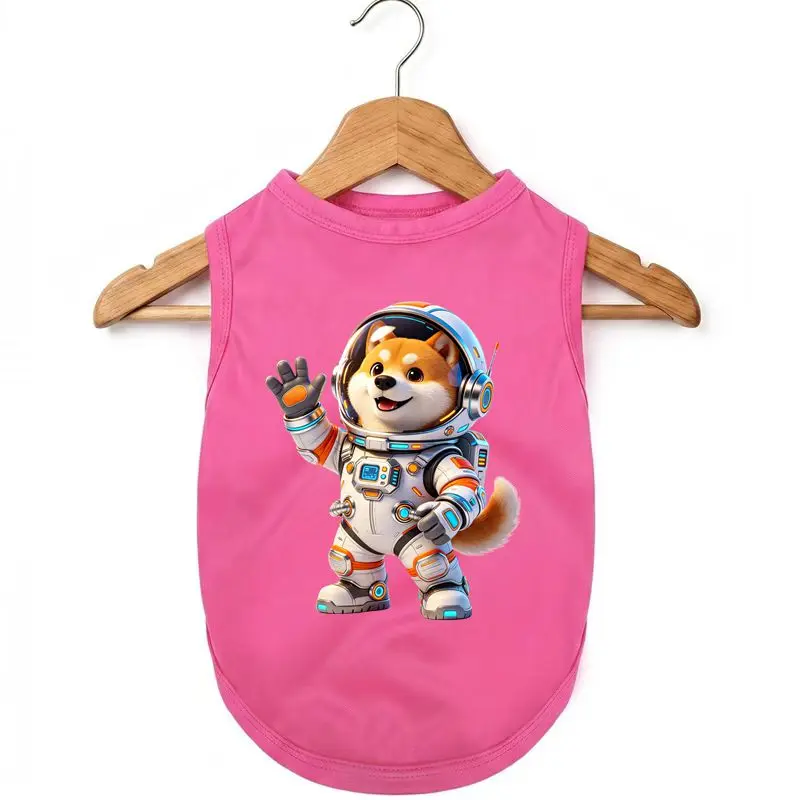 Summer Dog Vest - Astronaut Shiba Inu Print, Lightweight & Breathable Non-Cotton Tank Top for Small Dogs
Summer Dog Vest - Astronaut Shiba Inu Print, Lightweight & Breathable Non-Cotton Tank Top for Small Dogs