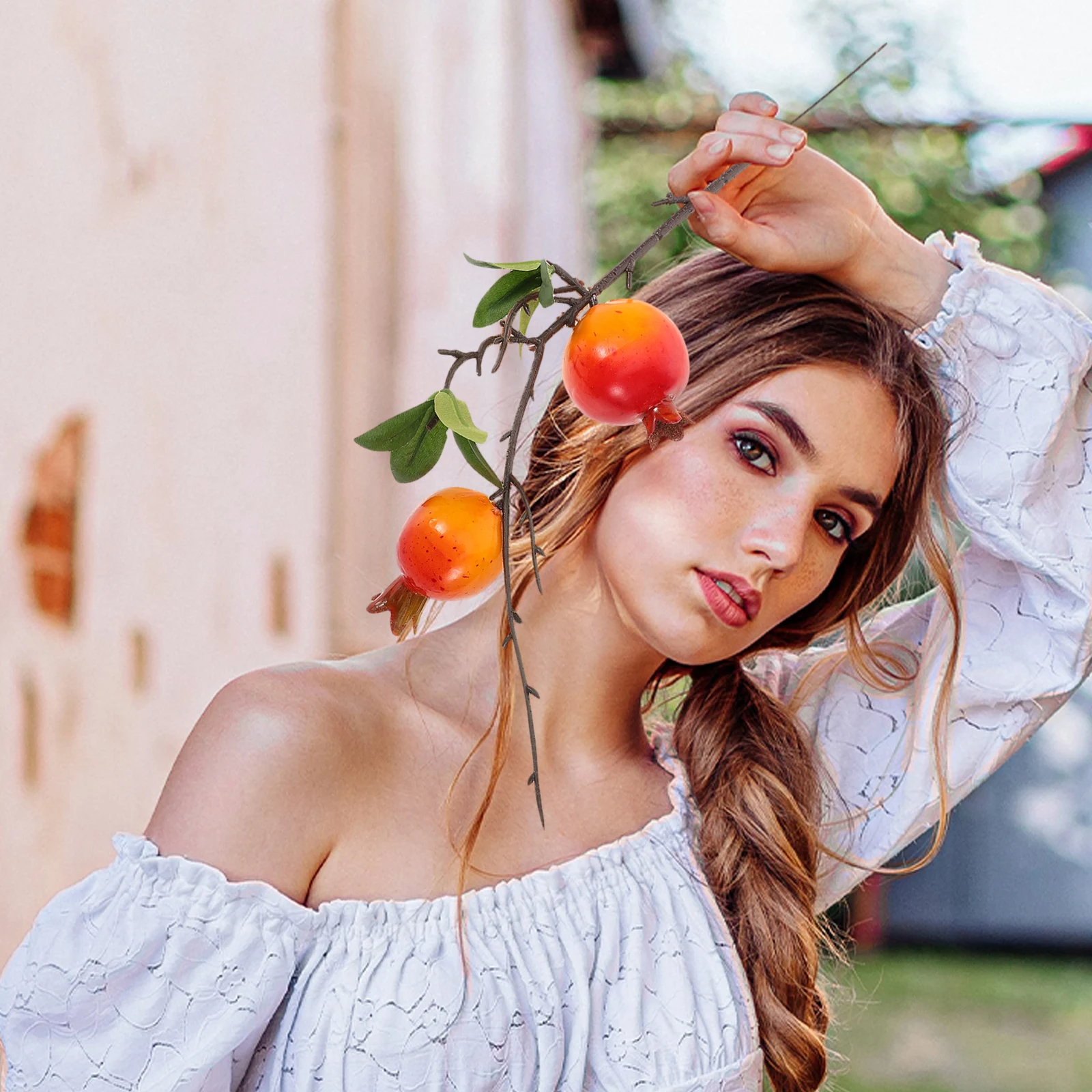 Simulated Pomegranate Cuttings Realistic Decorative Branches Artificial Stems Home Plant Decor Bright Color Long Lasting
Simulated Pomegranate Cuttings Realistic Decorative Branches Artificial Stems Home Plant Decor Bright Color Long Lasting