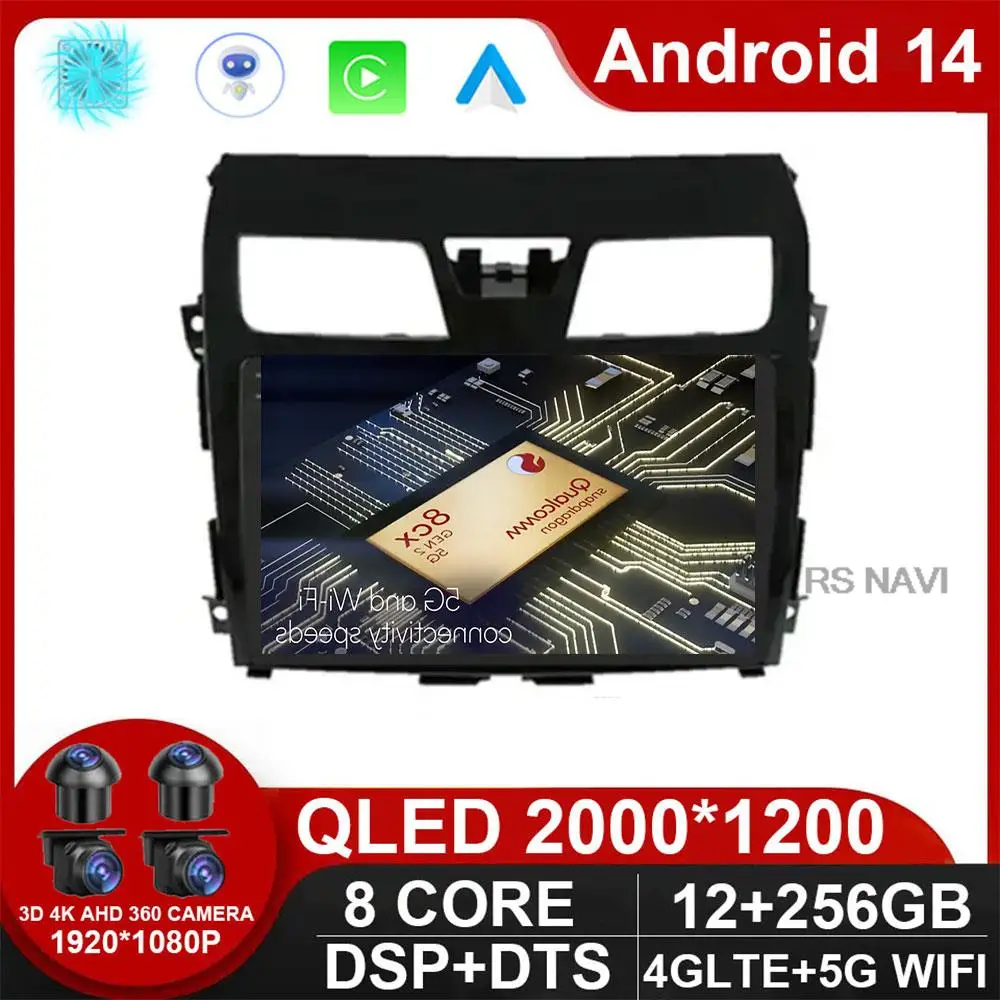 Carplay Android 14 Automotivo for Nissan Altima Teana 3 2013 2014 2015 Car Radio Multimedia Video Player Navigation GPS NO 2Din
Carplay Android 14 Automotivo for Nissan Altima Teana 3 2013 2014 2015 Car Radio Multimedia Video Player Navigation GPS NO 2Din