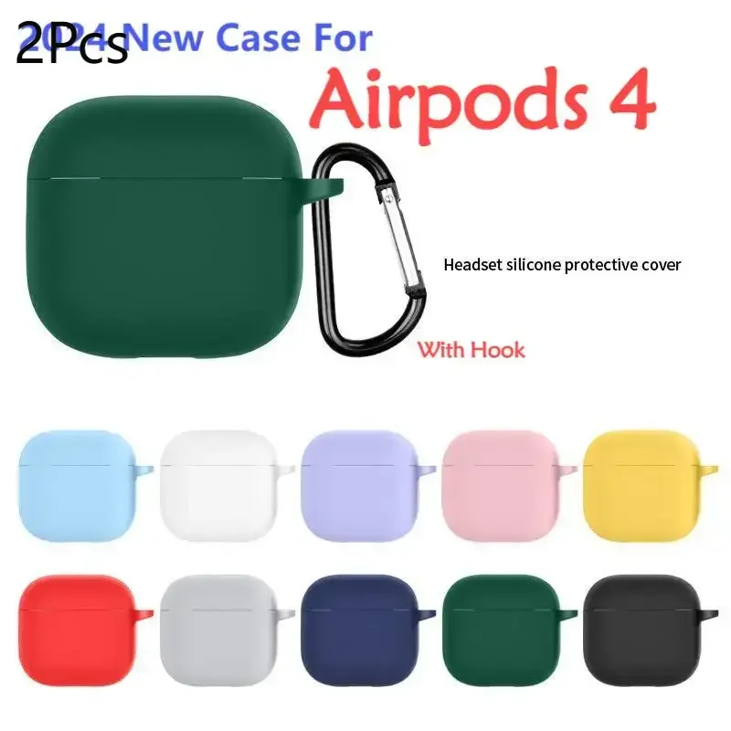 2 шт. 2024 новый чехол для Airpods 4, чехол для наушников Apple, силиконовый защитный чехол для Airpods 4, аксессуары для беспроводных наушников
2 шт. 2024 новый чехол для Airpods 4, чехол для наушников Apple, силиконовый защитный чехол для Airpods 4, аксессуары для беспроводных наушников