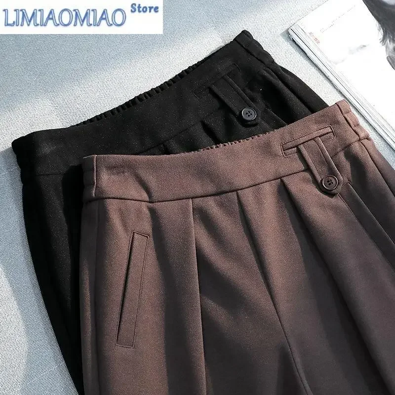 New Wool Harem Pants for Women Autumn and Winter Loose High Waist Slimming Cropped Casual Pants for Women
New Wool Harem Pants for Women Autumn and Winter Loose High Waist Slimming Cropped Casual Pants for Women