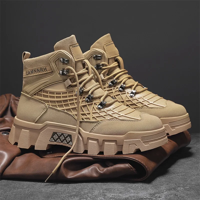 Hiking Sneakers Men Non-Slip Waterproof Outdoor Comfortable Leather Boots Men Shoes New Training Boots High-quality Desert Boots
Hiking Sneakers Men Non-Slip Waterproof Outdoor Comfortable Leather Boots Men Shoes New Training Boots High-quality Desert Boots